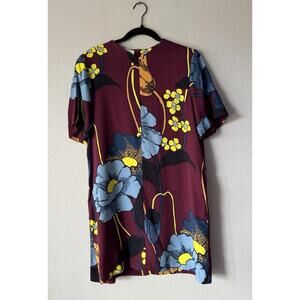 MARNI Bold Floral Print Mini Dress‎ Women’s Size 40 Holiday Retro Colorful RARE